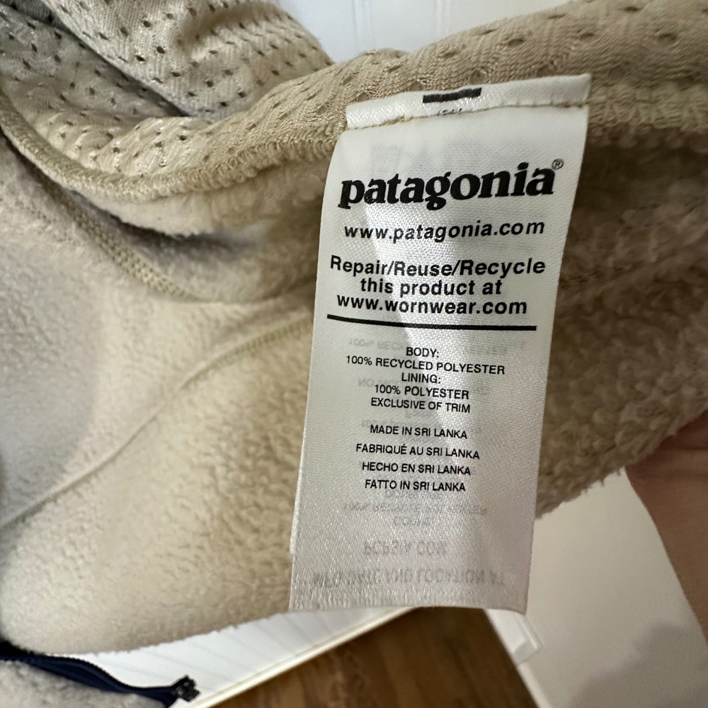 Patagonia Men's Synchilla Fleece Vest Oatmeal Beige Full Zip Pockets Size M‎ - Picture 7 of 12